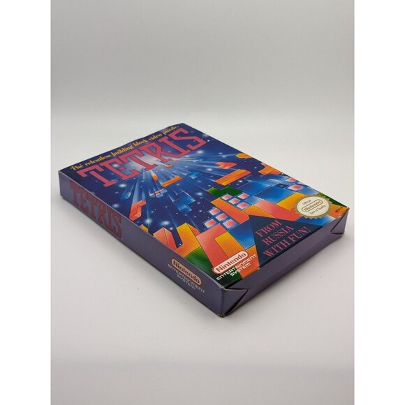 Tetris (Nintendo NES, 1985) CIB w/ Box, Cart, Sleeve, Manual ~ Tested & Works - Picture 3 of 12